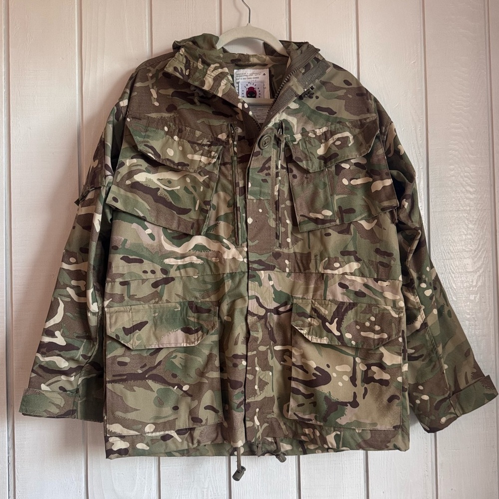 Vintage Military MTP Combat Jacket – Custom Sequin Horse Design